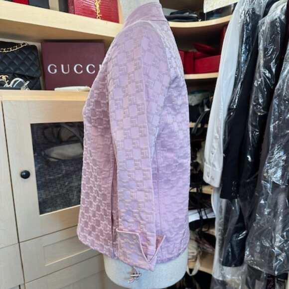 St. John Pink Printed Size P Jacket - Picture 4 of 7